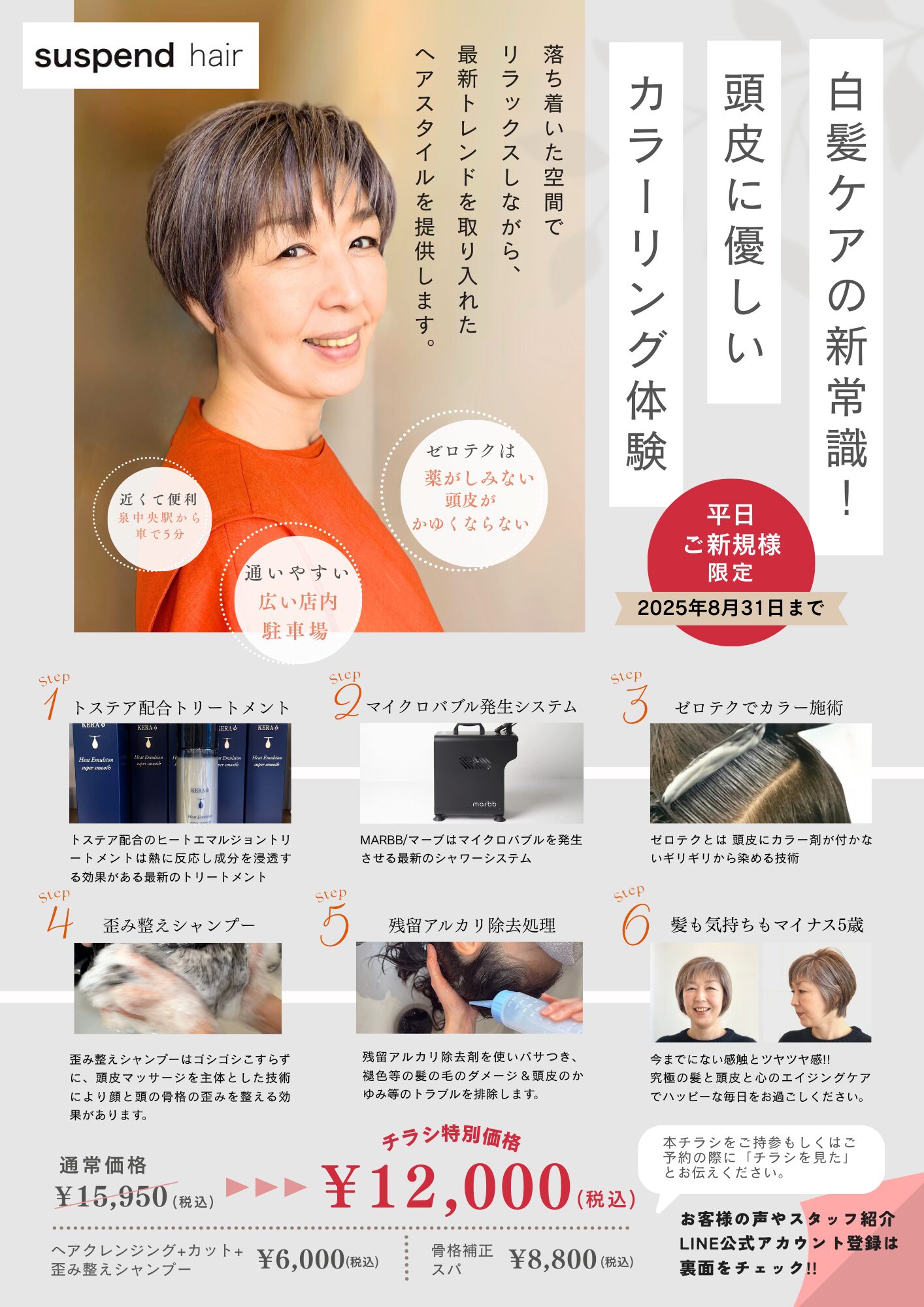 フォーマットターゲットに向けたキャンペーン型販売促進企画～ポスティングによる周知で、平日集客のムラを解消｜サスペンド
