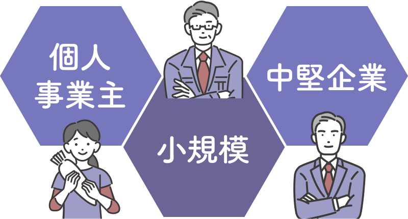 個人事業主・小規模・中堅企業