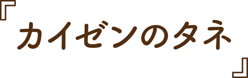 カイゼンのタネ